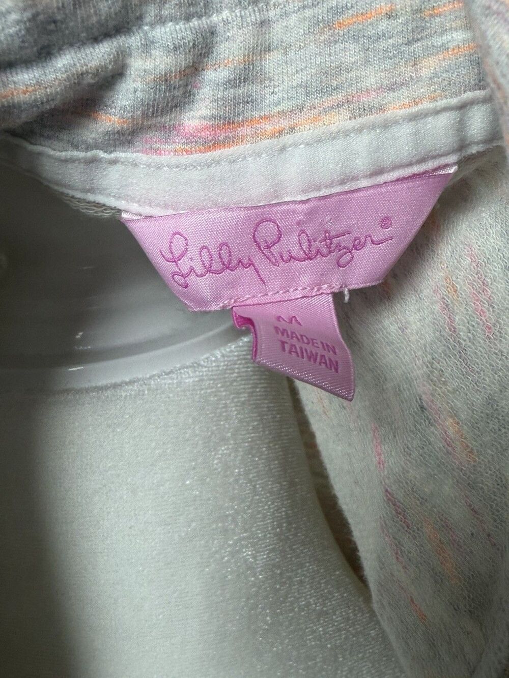 Lilly Pulitzer  Sunny State of Mind Half Zip Pullover Sweatshirt Women’s M Gray - Picture 5 of 13